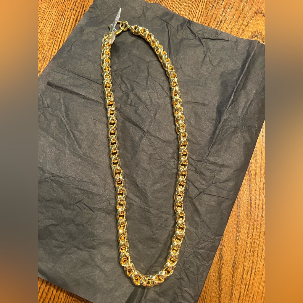 Qvc Gold Tone (Bronze) Chain Necklace
